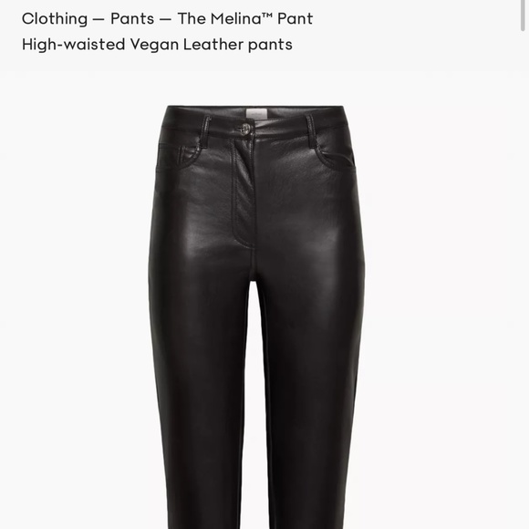 Aritzia Pants & Jumpsuits Aritzia Leather Pants Melina Poshmark